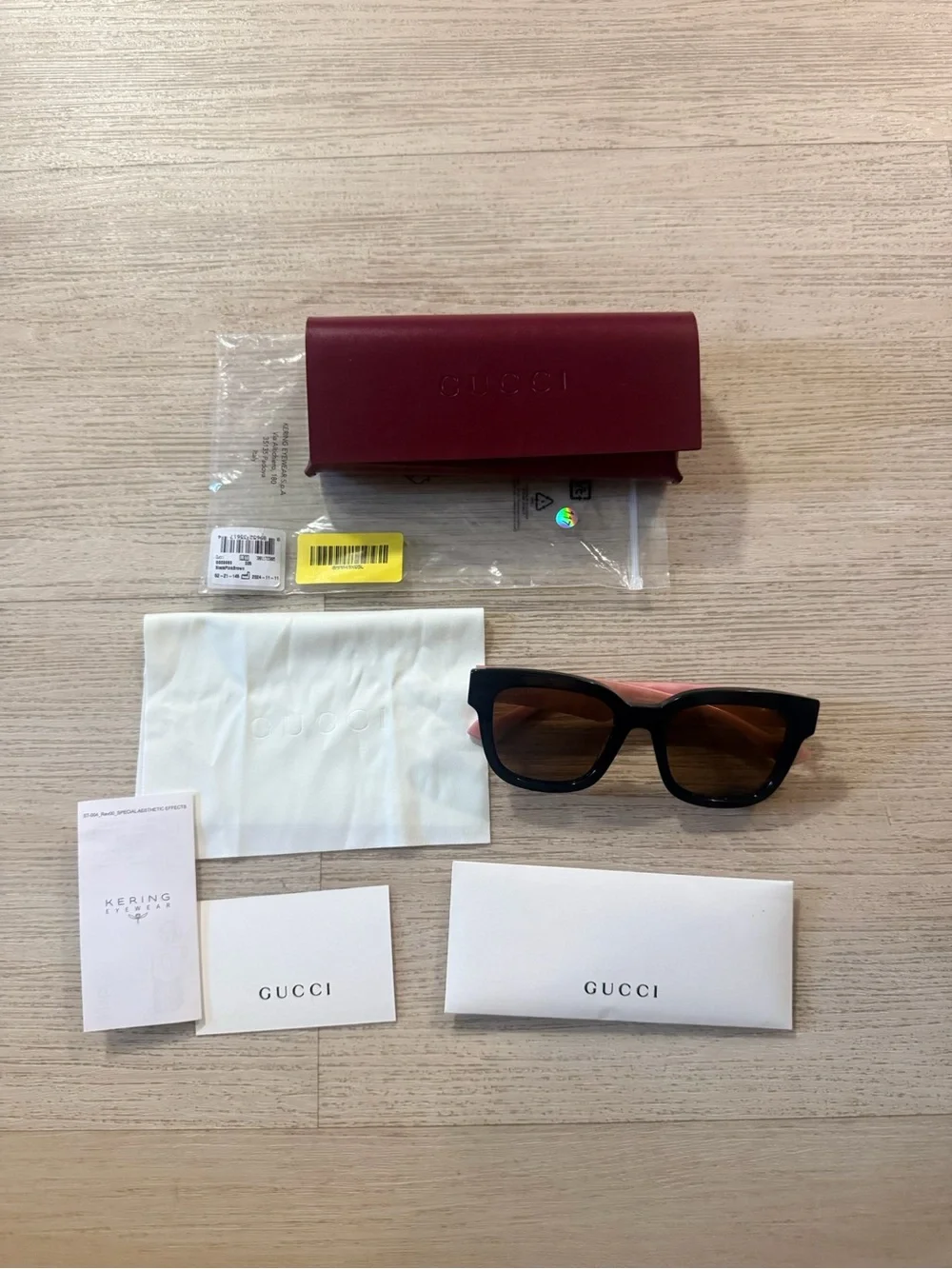 Gucci GG Pink Brown Sunglasses
